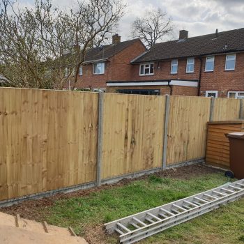 Wooden fencing panels